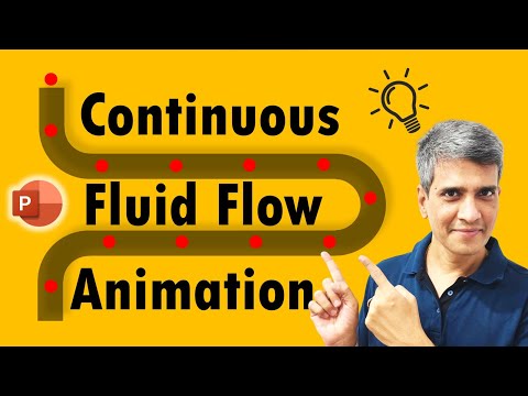 Видео: Анимация непрерывного потока жидкости в PowerPoint