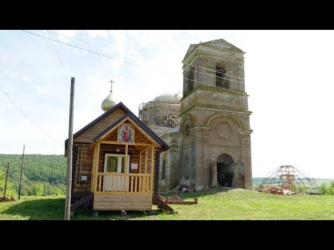 Видео: В деревне Большой Батрас продолжается восстановление храма Архангела Михаила