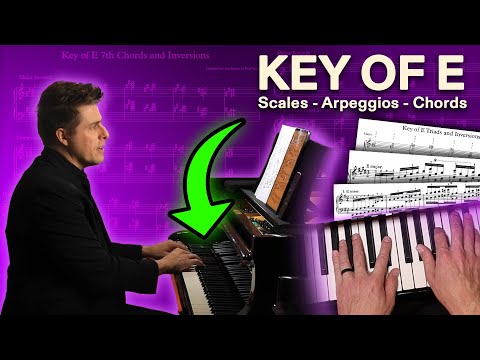 Видео: Тональность E — гаммы, арпеджио, трезвучия и септаккорды