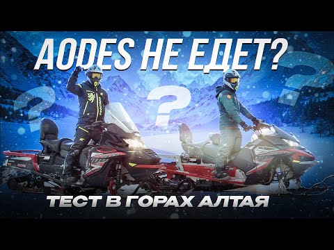 Видео: Тест-ДРАЙВ снегоходов AODES в ГОРАХ АЛТАЯ!!! #aodes #2025 #снегоходы #зима