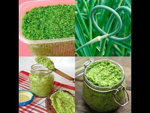 Видео: Заготовка на зиму. Очень вкусная и полезная паста из чесночных стрелок