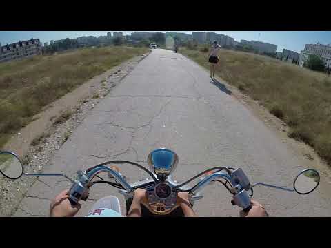 Видео: Дорога к морю на Honda Joker c сыном!