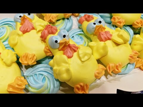 Видео: Безе курочки / Пасхальное безе / Швейцарская меренга