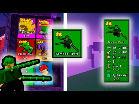 Видео: BAMBOO PIRATE -  НЕДООЦЕНЁННАЯ ИМБА ИЛИ ПОСЛЕДНИЙ ШЛАК? | GARDEN TOWER DEFENSE ROBLOX