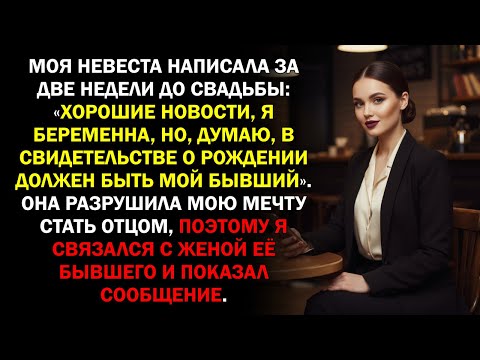 Видео: Моя невеста написала за две недели до свадьбы: «Хорошие новости, я беременна, но, думаю, в...
