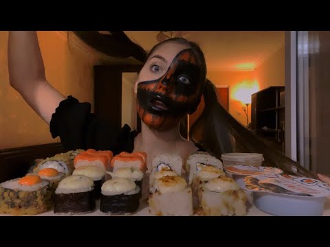 Видео: МОИ МИСТИЧЕСКИЕ ИСТОРИИ👻ХЭЛЛОУИН🎃|Мукбанг Суши/Роллы|Mukbang Sushi/Rolls 🍣