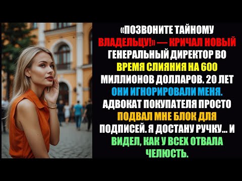Видео: Тихий администратор, который держал в руках ключ к слиянию на 600 миллионов долларов.........