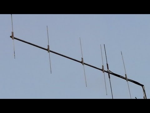 Видео: Антенна Яги 6 элементов на 145.500  МГц