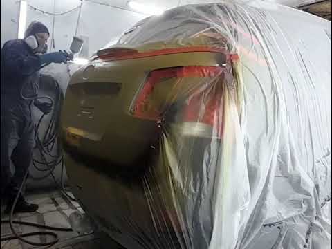 Видео: #kia_sarento подготовка крышки багажника через смывку краски  #гаражнаяпокраскакурск 