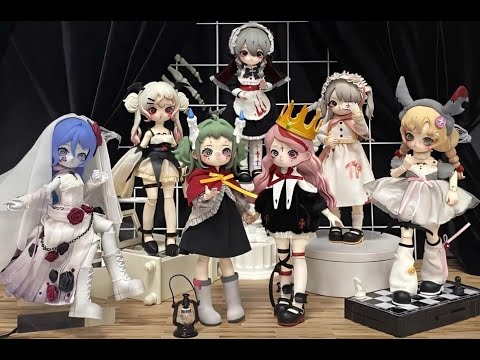 Видео: Призраки, Вампиры, Зомби - Nyssa Мини БЖД Распаковка ★ Nyssa Bizarre Nightmare Series Blind Box