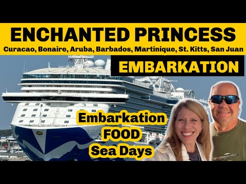Видео: ПОСАДКА НА КОРАБЛЕ «ЗАЧАРОВАННАЯ ПРИНЦЕССА» | 14-дневный круиз | ЕДА | Развлечения и дни на море!...