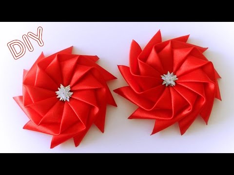 Видео: Бантик Звездочка из Ленты / Star Ribbon Bow Tutorial / ✿ NataliDoma