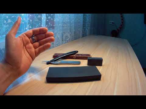 Видео: Природный бритвенный точильный камень - сланец из Кёнигсберга