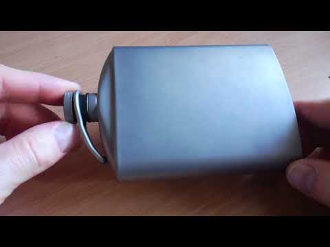 Видео: Титановая фляжка.
