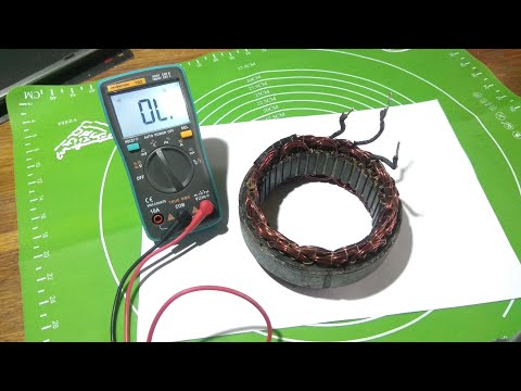 Видео: как проверить обмотку статора генератора. how to check the generator stator winding.