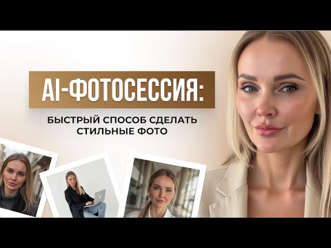 Видео: Как сделать фотосессию с помощью нейросетей за 5 минут