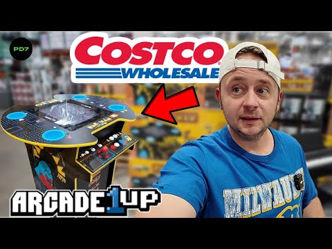 Видео: Первый взгляд на стол для паба Arcade1up Pac-Man в Costco