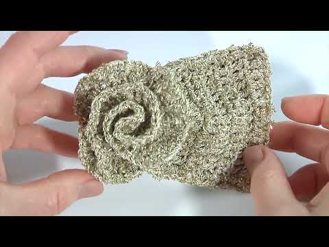 Видео: Красиво и Эффектно!!! Вяжется Быстро и Просто!!! Милая упаковка крючком с Золотой Розой