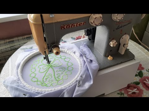 Видео: Машинная вышивка для начинающих. Machine embroidery for beginners.
