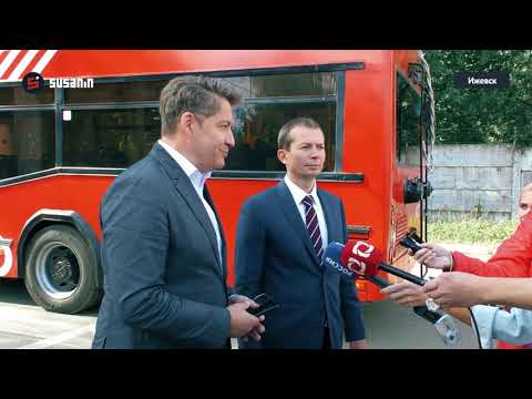 Видео: В Ижевске на обновленных троллейбусах из Москвы проехали первые пассажиры