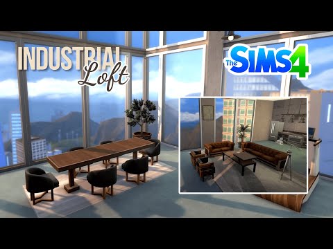 Видео: Превращаю безвкусную квартиру для мажорика в люксовый лофт - The Sims 4 - Speed Build for relax