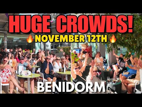 Видео: Бенидорм, каким вы его ещё не видели! 😱🔥 Невероятные толпы заполонили пабы и бары!