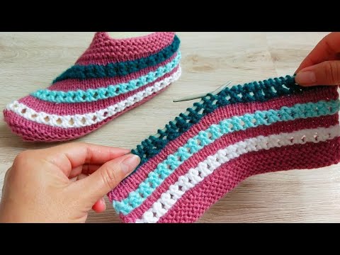 Видео: Руки сами тянутся вязать эти следки 😍Следки из остатков пряжи 🧶