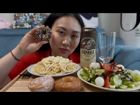 Видео: СПАГЕТТИ 🍝 ПОНЧИКИ 🍩 И САЛАТ 🥗 |МУКБАНГ |СТРАШНАЯ ИСТОРИЯ 😢|DUNKIN DONUTS |MUKBANG