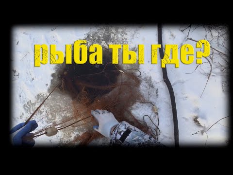 Видео: ставим сеть под лед
