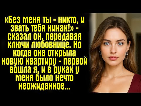 Видео: «Без меня ты — никто, и звать тебя никак!» — сказал он, передавая ключи любовнице. Но когда она...