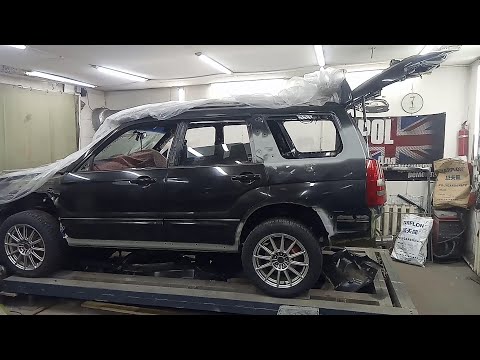 Видео: Subaru Forester полный ремонт кузова, покраска салона