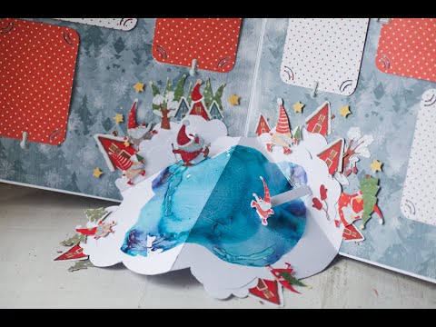 Видео: Поп ап конструкция Каток для Поп ап альбома