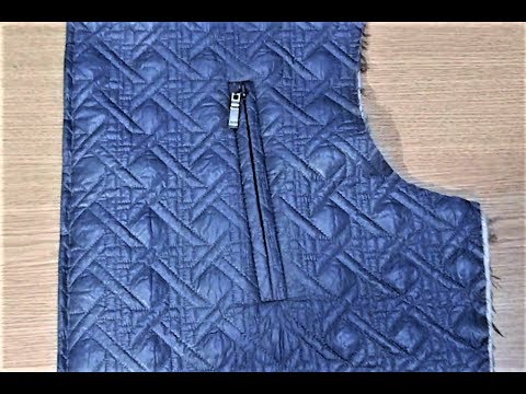 Видео: КАК СДЕЛАТЬ ПРОРЕЗНОЙ КАРМАН НА МОЛНИИ С ДВУМЯ ОБТАЧКАМИ             POCKET WITH A ZIPPER