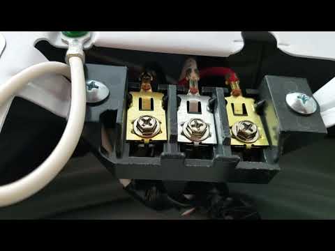 Видео: Как установить заземляющий провод для трехконтактного шнура электросушилки