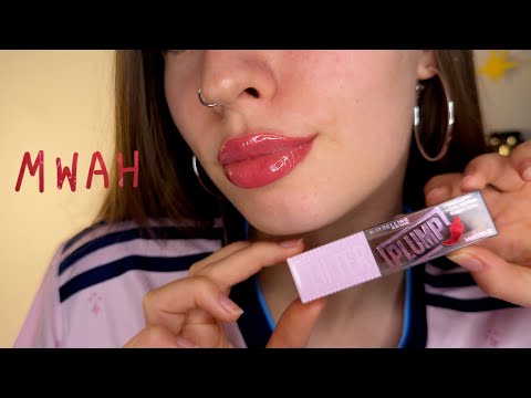 Видео: ASMR (close up) блеск для губ,поцелуи,звуки рта ♡(˃͈ ˂͈ )
