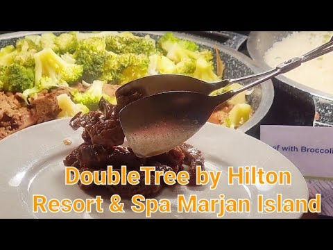 Видео: DoubleTree by Hilton Marjan Island 🏝 Смотрим главный ресторан 🍲🍕🍝 Обед