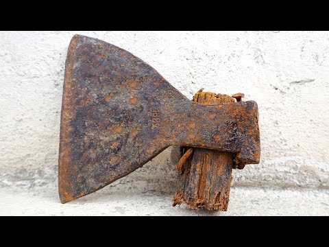 Видео: Реставрация Антикварного Ржавого Топора 1882 года