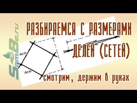 Видео: Как определить размеры куска сетного полотна по его параметрам и обозначению.