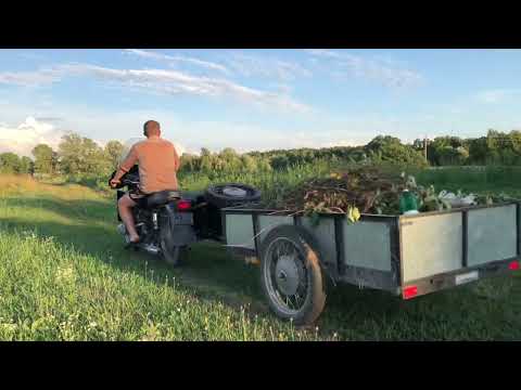 Видео: Мотоцикл Днепр МТ-10-36 с прицепом