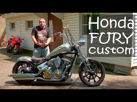 Видео: Honda VT1300CX Fury кастом, обзор мото, тест-драйв #МОТОЗОНА №6