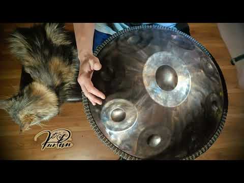 Видео: KurPan | Handpan D Romanian Hijaz 9 | D / G A A# C# D E F A | нержавейка _ котя