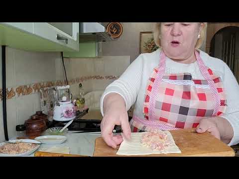 Видео: Очень вкусный завтрак. Слойки с начинкой