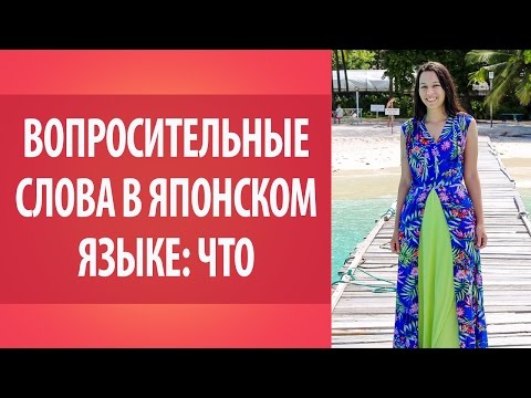 Видео: Вопросительные слова в японском языке. Что? Изучаем японский язык. Словарь японского языка.