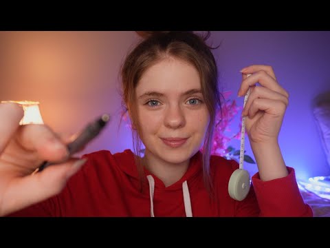 Видео: ASMR рисует и обводит ваше лицо! Face Adjustments & Messing With Your Face!
