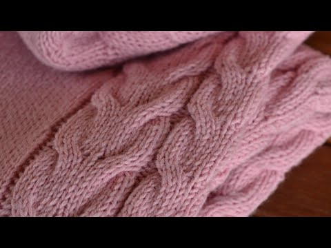 Видео: Пышная коса на вязальной машине