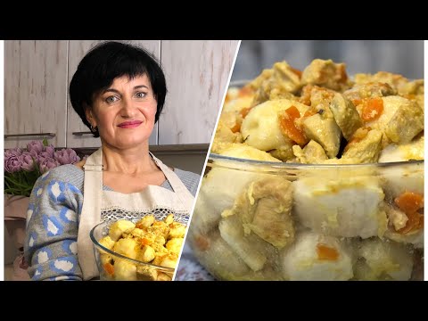 Видео: Галушки по- полтавски - на пару, с мясной подливкой, к обеду