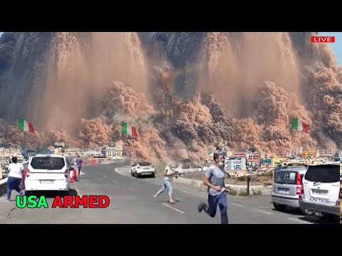 Видео: Италия сейчас: (1 ноября, 25) 1 час спустя после предупреждения об извержении вулкана Кампи Флегр...