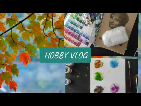 Видео: HOBBY VLOG 10.23/ Сухая акварель  Fractal paint / Новые раскраски, акварель и процессы