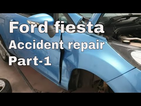 Видео: ремонт после аварии ford fiesta mk7, замена крыла, новый инструмент для удаления вмятин!