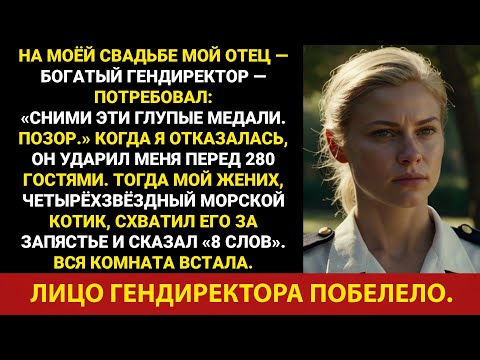 Видео: Мой богатый отец, генеральный директор, издевался надо мной перед 280 гостями, пока мой жених,...